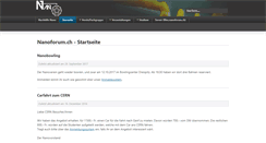 Desktop Screenshot of nanoforum.ch