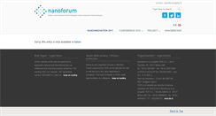 Desktop Screenshot of nanoforum.it