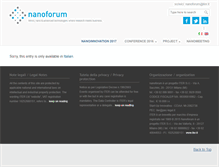 Tablet Screenshot of nanoforum.it